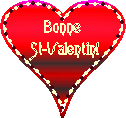 Gif animé bonne Saint Valentin coeur rouge